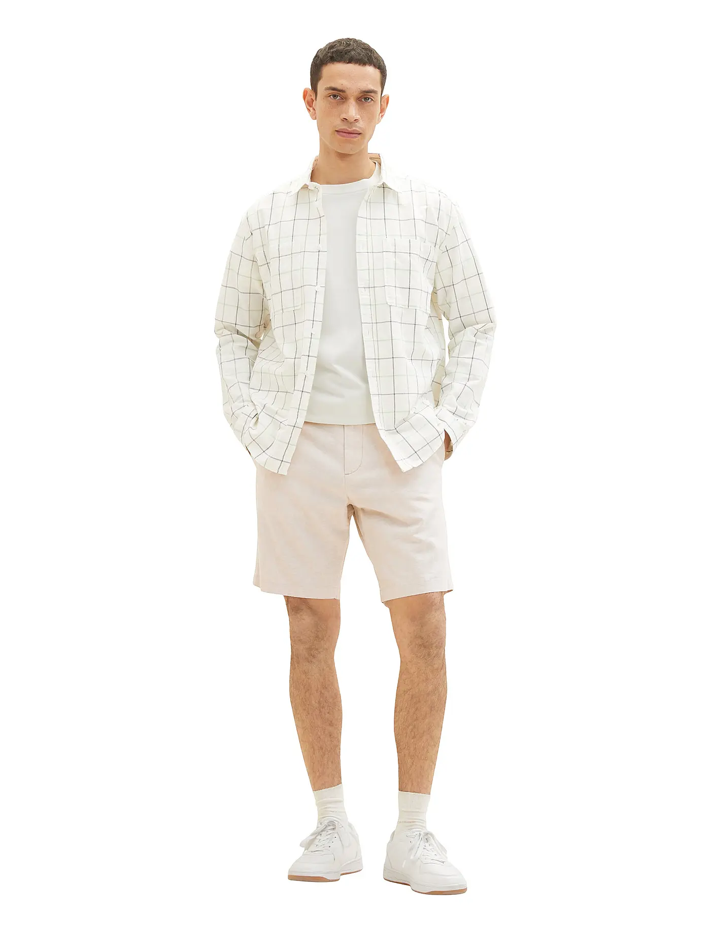 TOM TAILOR | Leinenbermuda | beige
